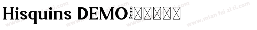 Hisquins DEMO字体转换